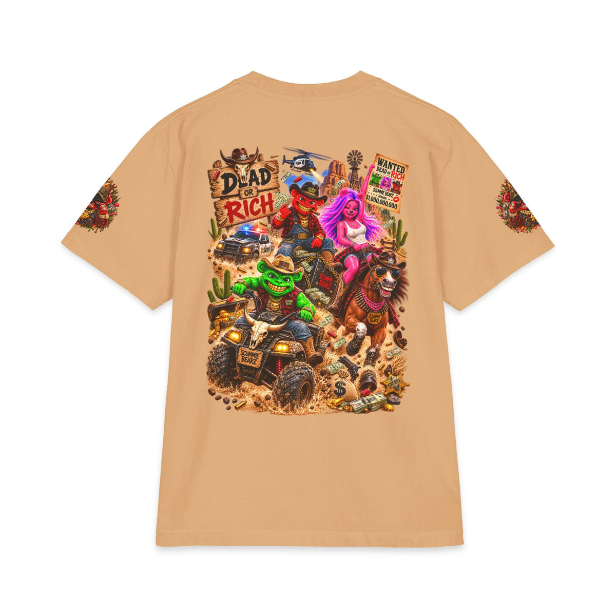 Dead Rich | SCUMMIEBEARZ™ Shaka Wear Heavyweight Tee