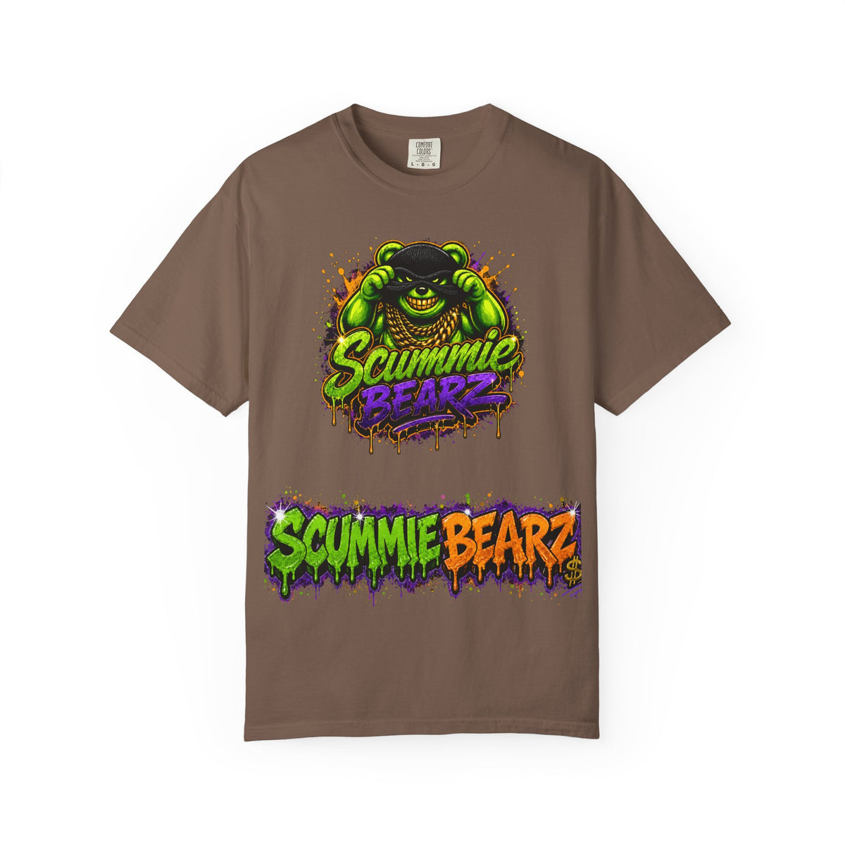 Unisex Garment-Dyed T-shirt-MASK LOGO & LIKE STEALING CANDY FROM A BABY-SCUMMIEBEARZ™