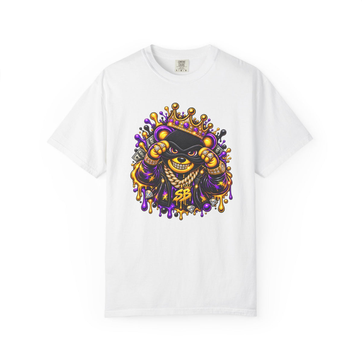 Unisex Garment-Dyed T-shirt-what you need i got it/ WHAT YOU NEED i GOT IT/CROWN MASK LOGO-SCUMMIEBEARZ™️