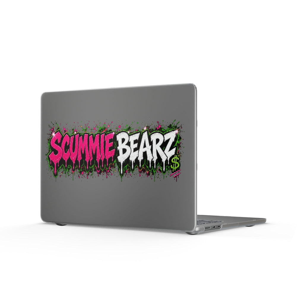 Matte MacBook Cases-PINK/SILVER LOGO-SCUMMIEBEARZ™