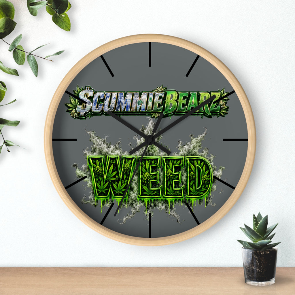 Wall Clock-Weed-SCUMMIEBEARZ™️