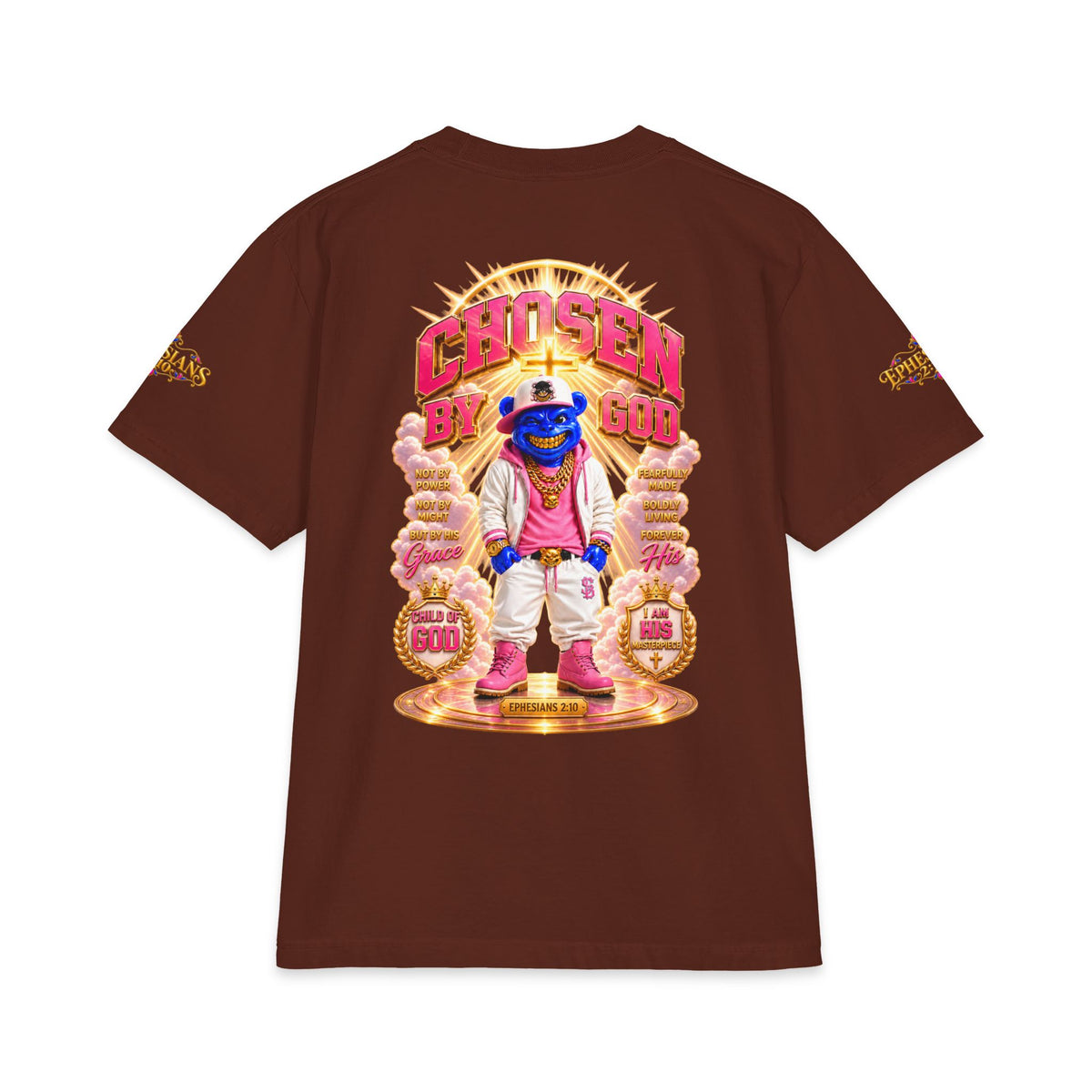 Unisex Max Heavyweight Short Sleeve-CHOSEN BY GOD-SCUMMIEBEARZ™️