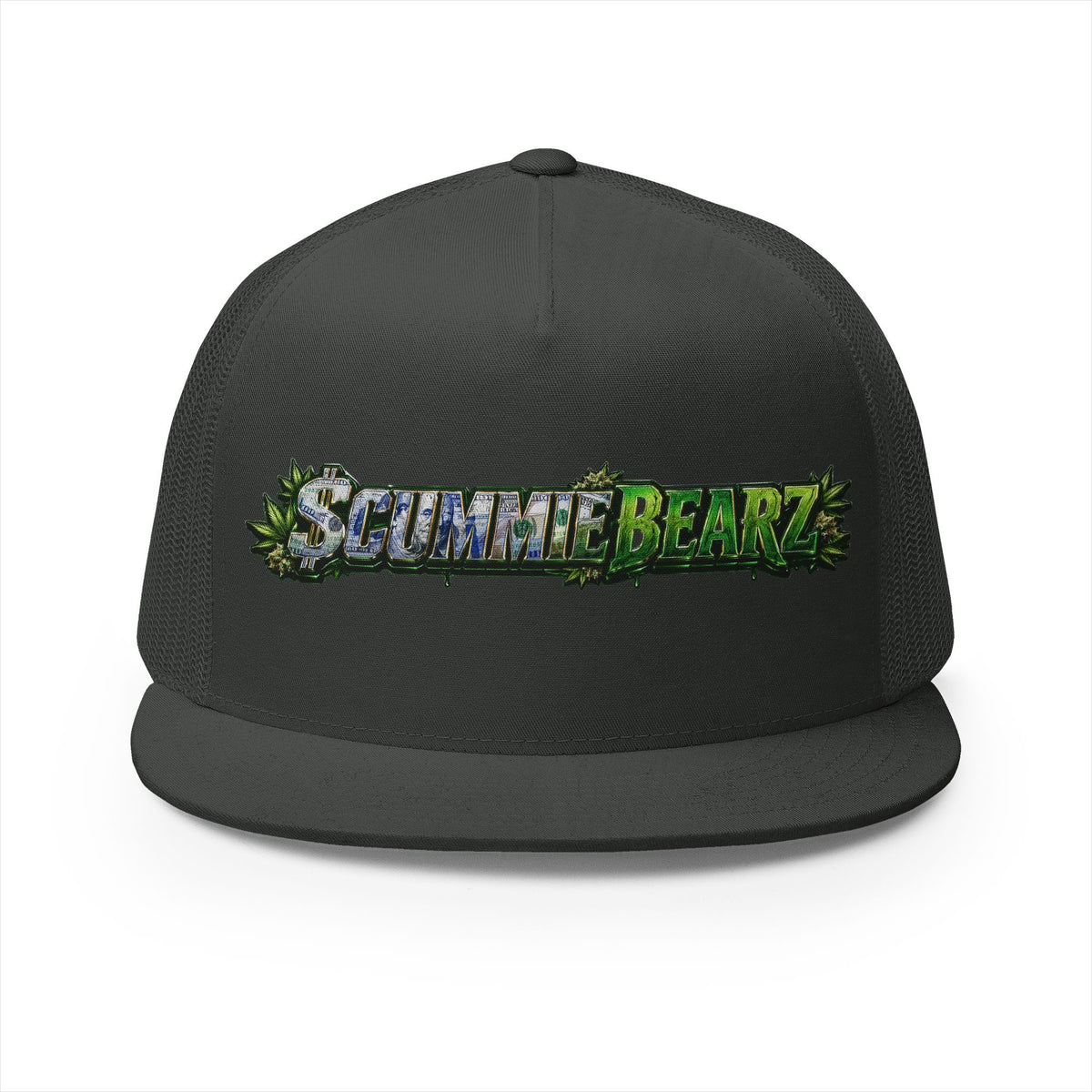 5 Panel Trucker Cap-WEED SCUMMIEBEARZ LOGO-SCUMMIEBEARZ™
