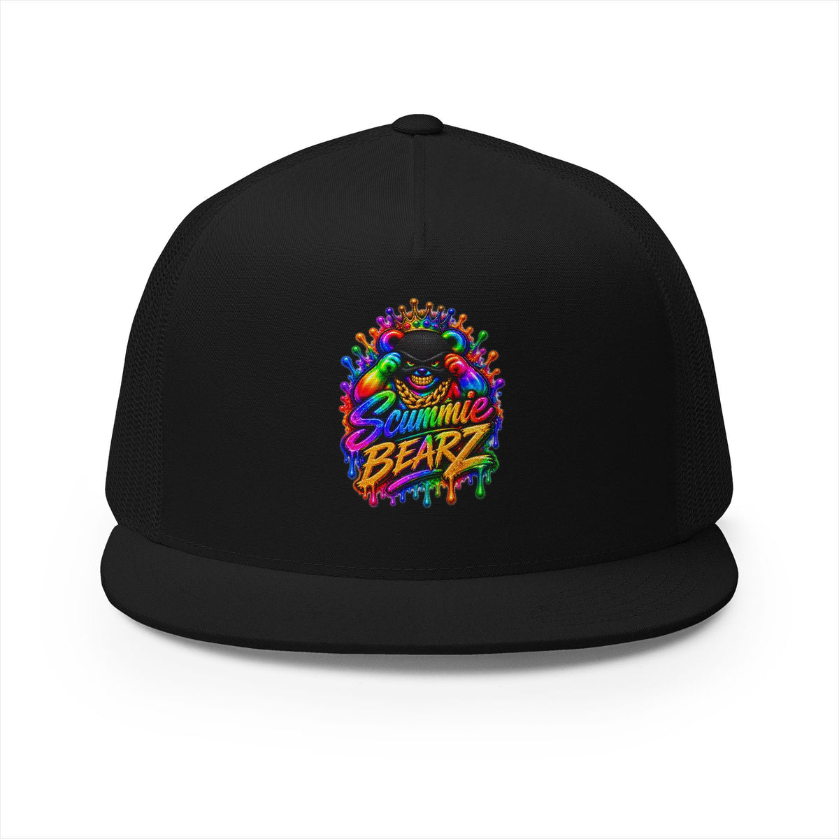 5 Panel Trucker Cap-RAINBOW MASK LOGO-SCUMMIEBEARZ™