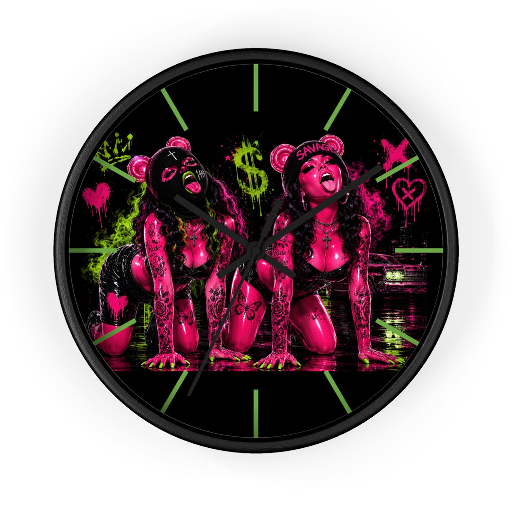 Wall Clock-Sexy But Savage Duo-SCUMMIEBEARZ™️