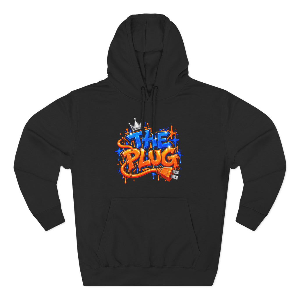 Three-Panel Fleece Hoodie-THE PLUG-SCUMMIEBEARZ™️