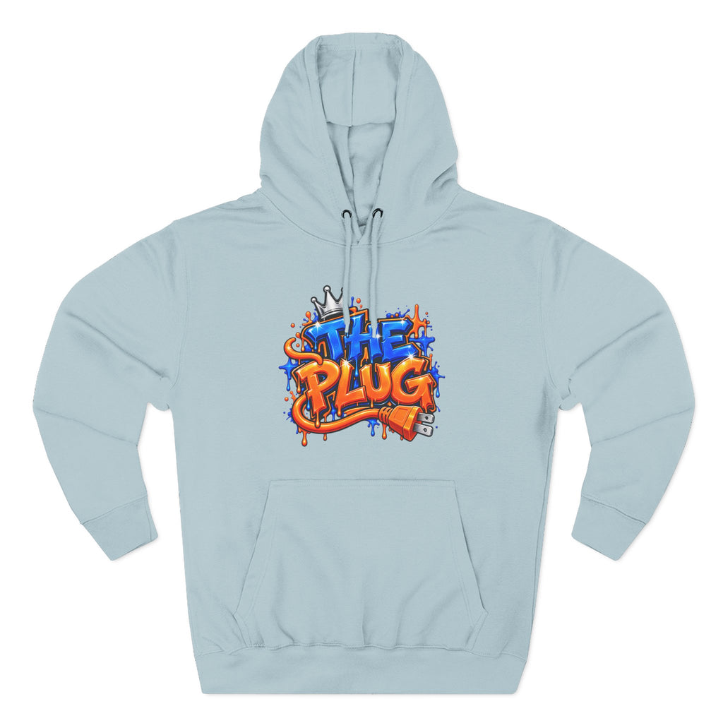 Three-Panel Fleece Hoodie-THE PLUG-SCUMMIEBEARZ™️