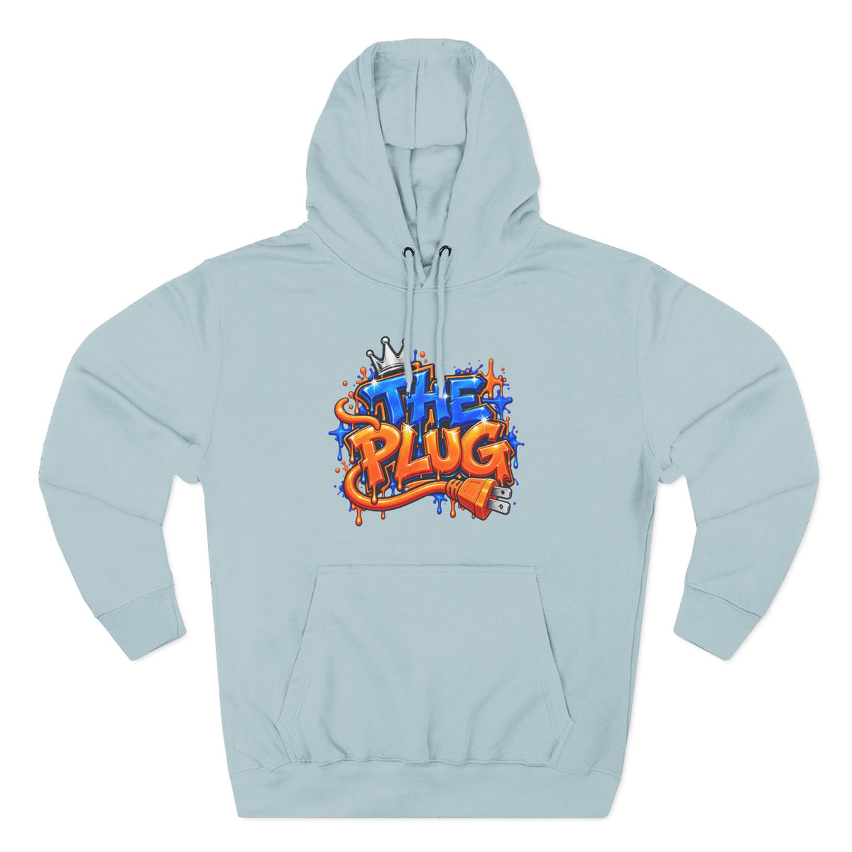 Three-Panel Fleece Hoodie-THE PLUG-SCUMMIEBEARZ™️