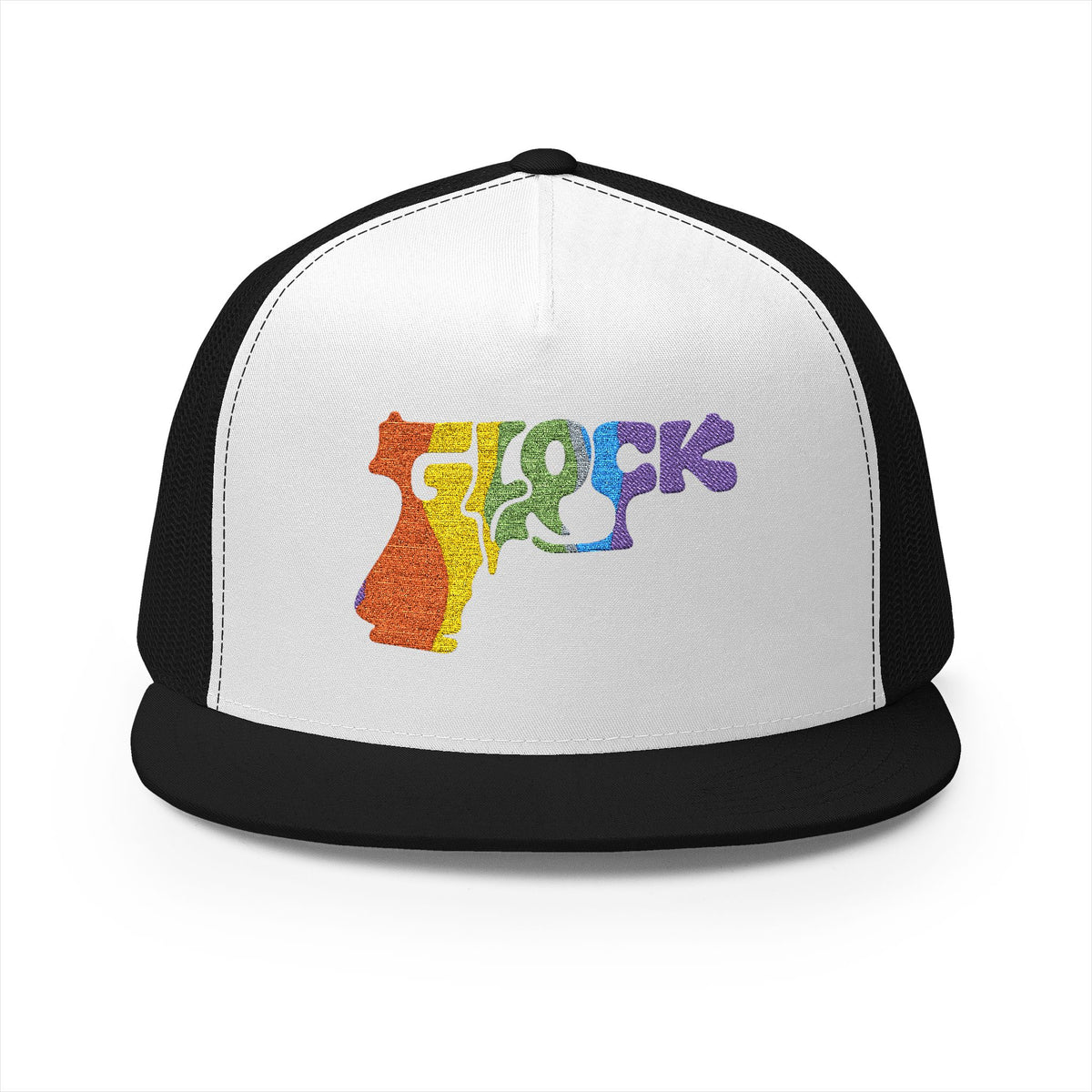 5 Panel Trucker Cap-RAINBOW GLOCK LOGO-SCUMMIEBEARZ™️