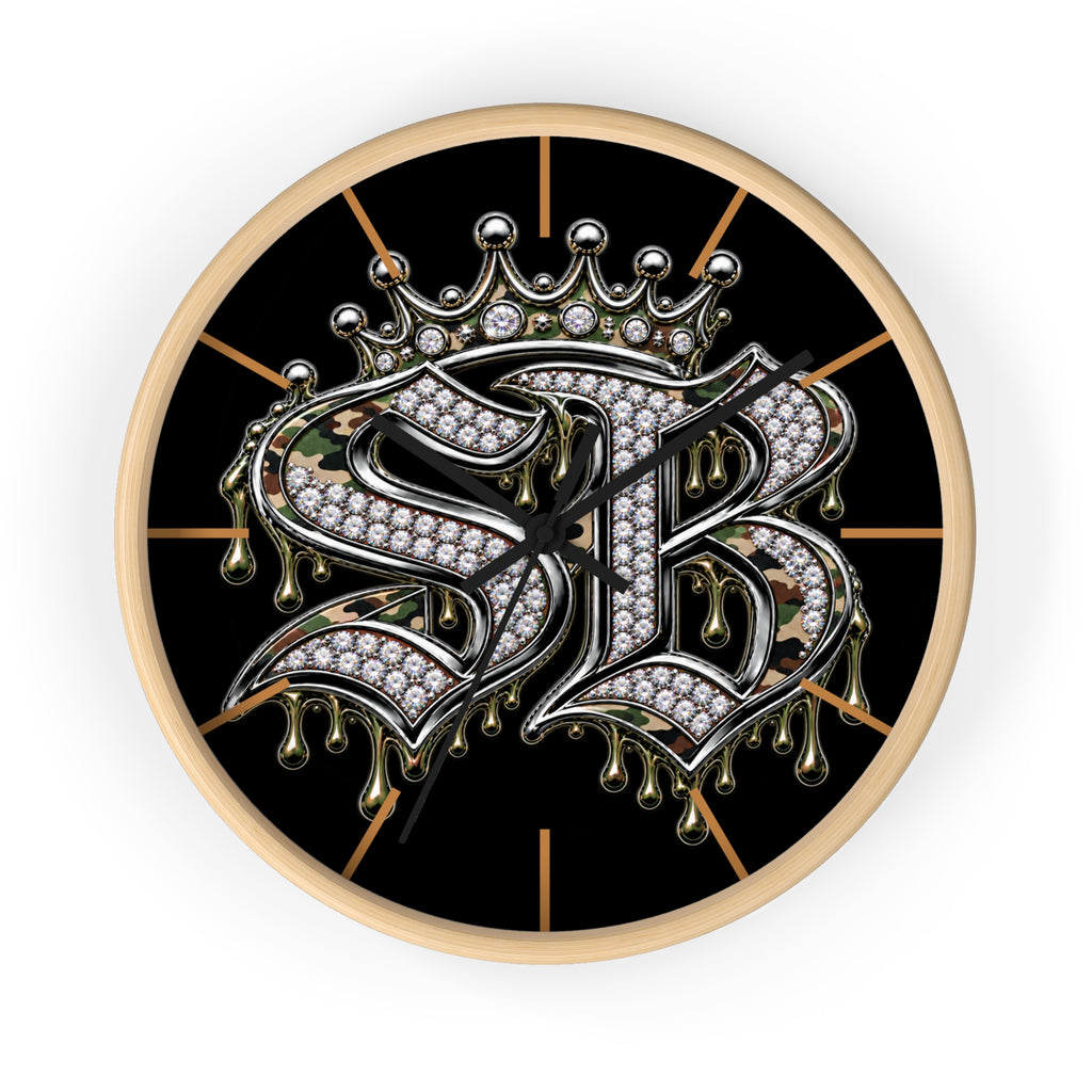 Wall Clock-CAMOUFLAGE SB LOGO-SCUMMIEBEARZ™️