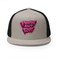5 Panel Trucker Cap-PINK PIMPIN AINT EASY -SCUMMIEBEARZ™