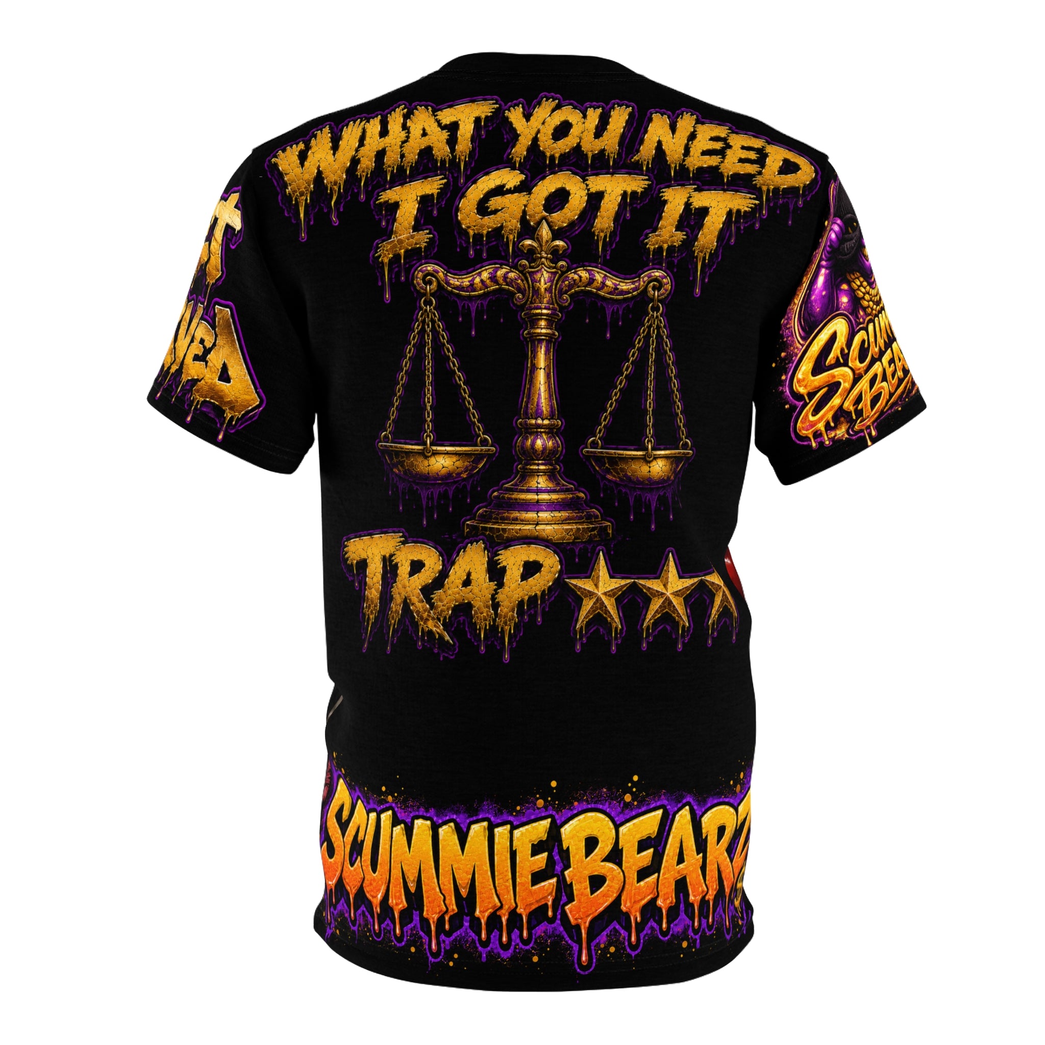 SCUMMIE BEARZ   GET SEVERED - WHAT YOU NEED  Unisex Men's Streetwear AOP Tee
