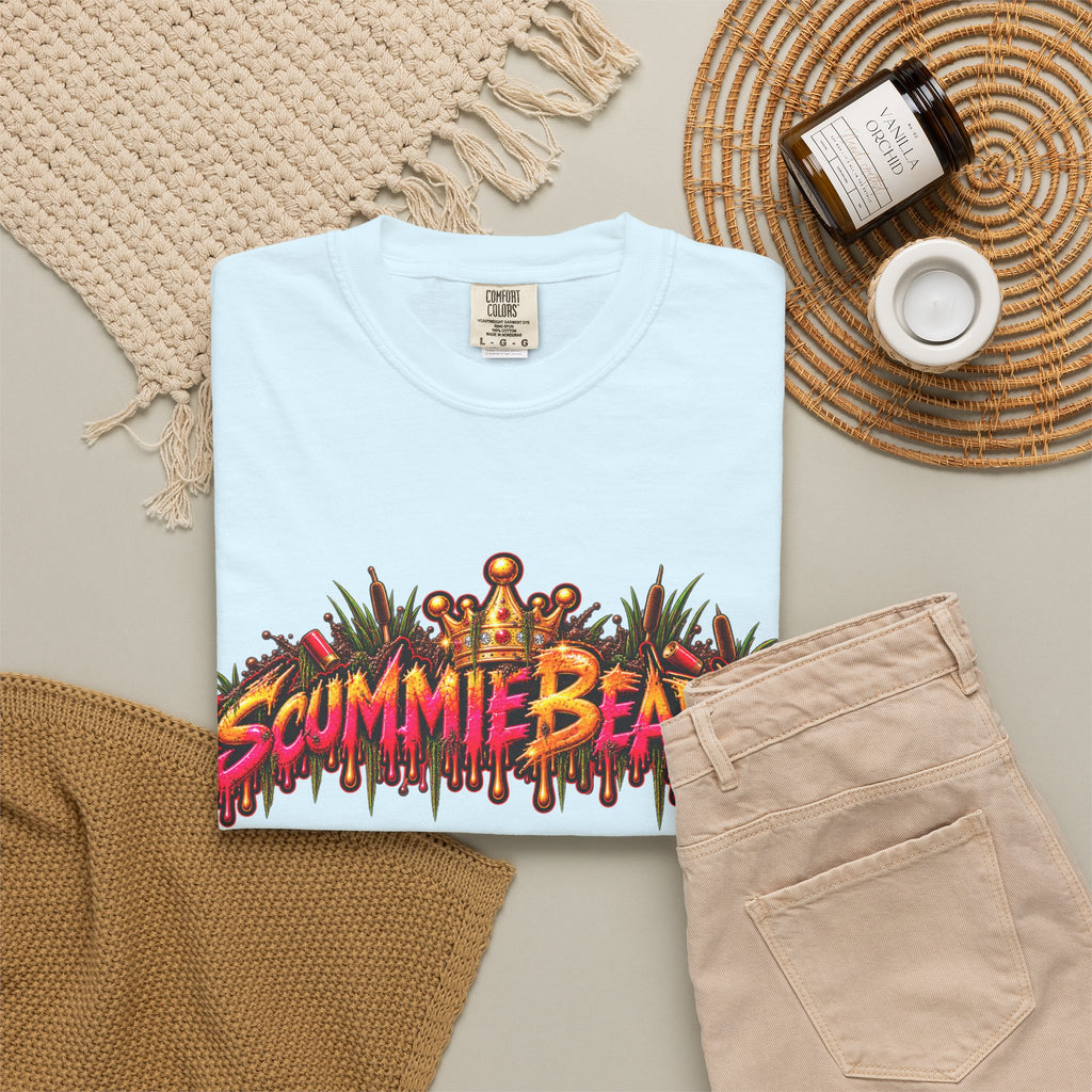 Unisex Garment-Dyed T-shirt-BABE I THINK I GOT A MONSTER-SCUMMIEBEARZ™️