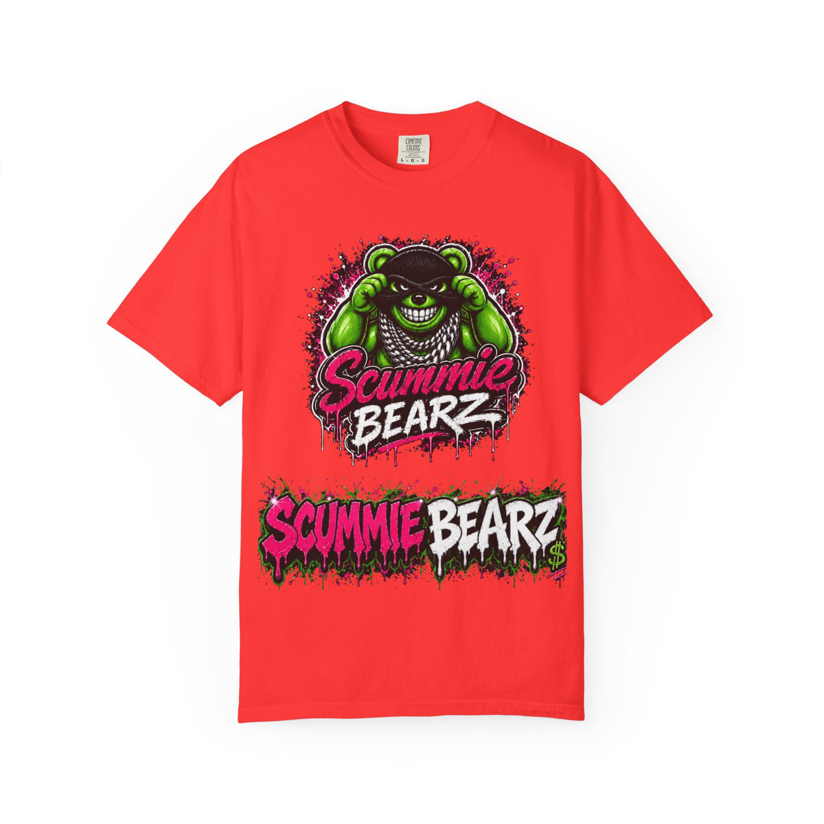 Unisex Garment-Dyed T-shirt-MASK LOGO&RATCHET-SCUMMIEBEARZ™