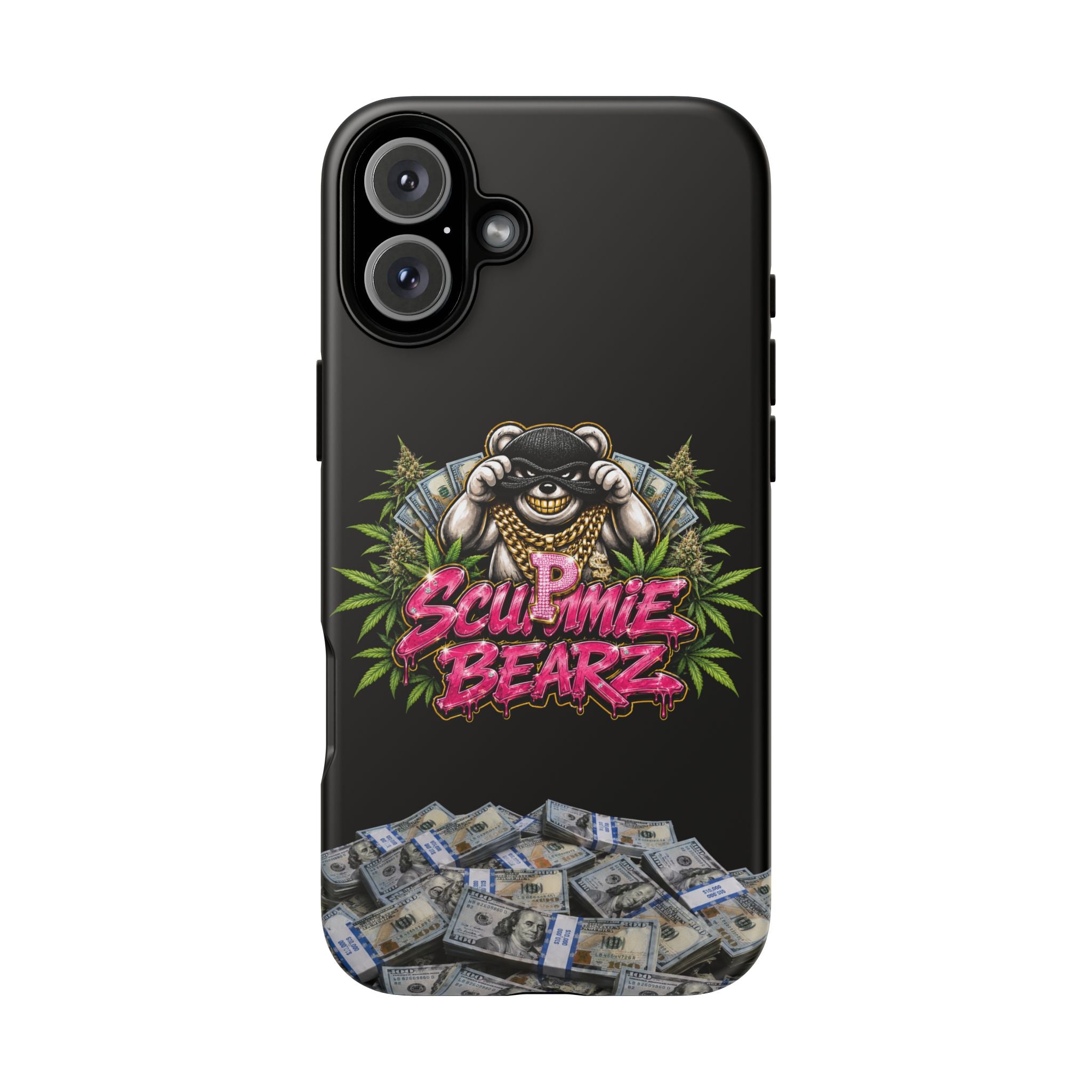 SCUMMIEBEARZ P.M.W. (P***y Money Weed) Logo Tough Cases