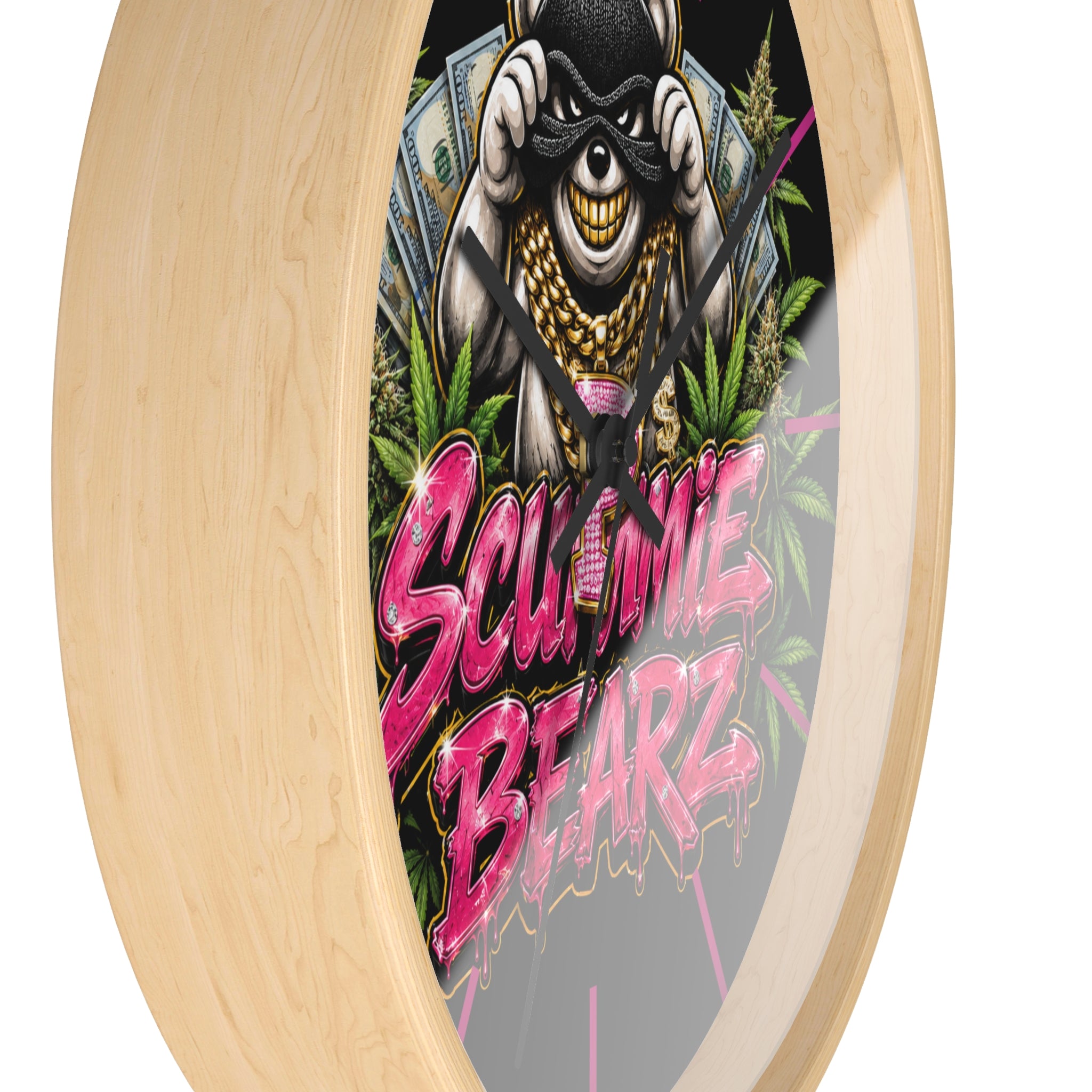 Wall Clock-Weed Logo-SCUMMIEBEARZ™️