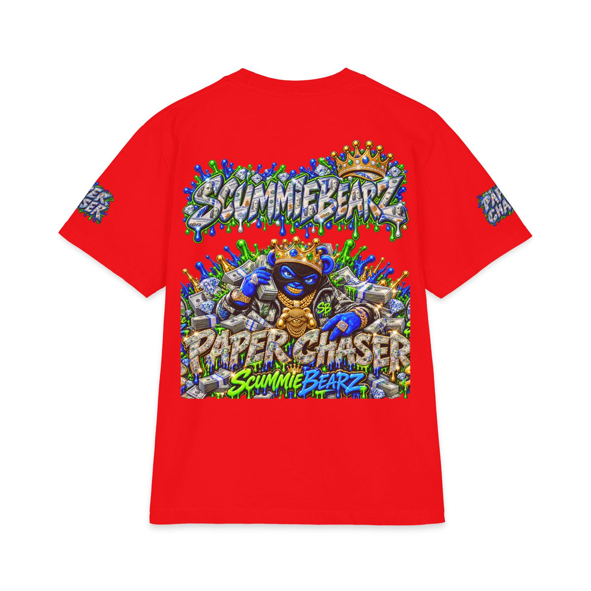 Sb Logo Paperchaser Masked Crown | SCUMMIEBEARZ™ Shaka Wear Heavyweight Tee
