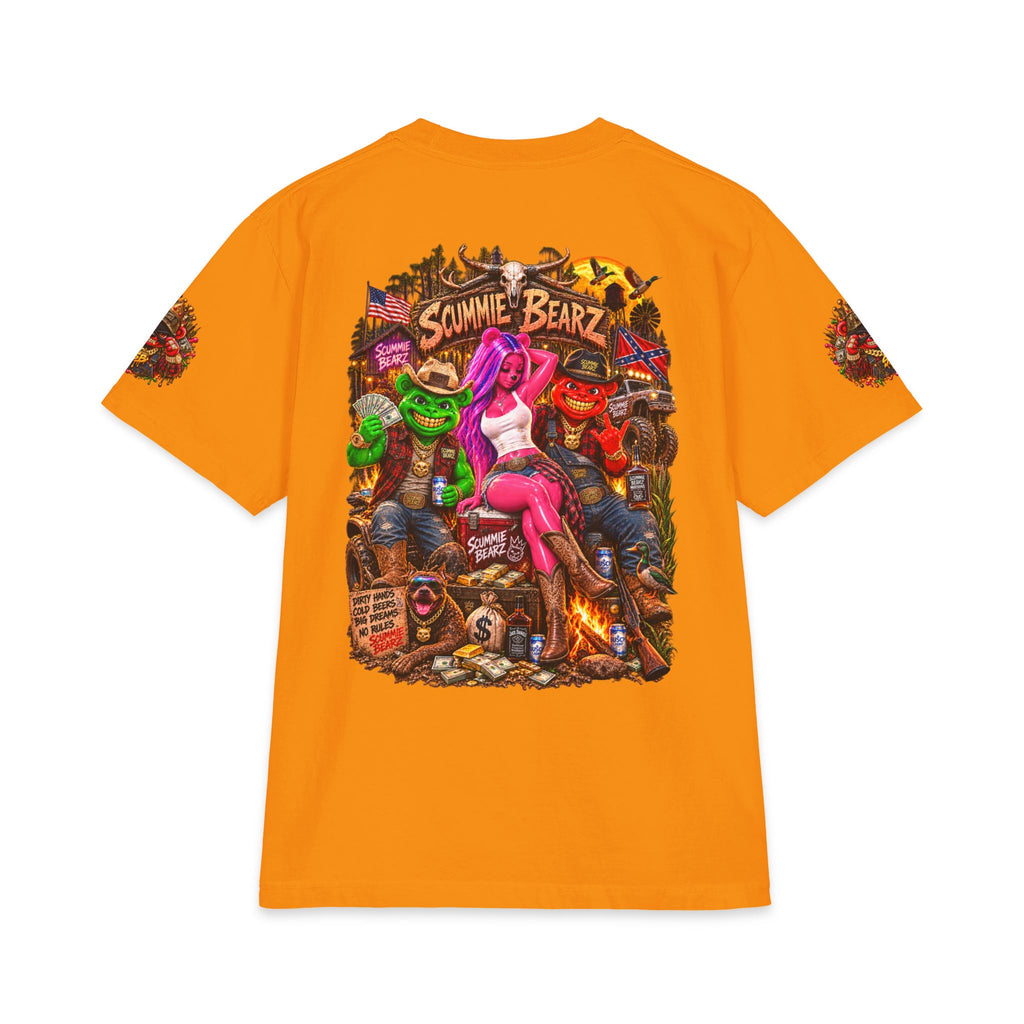 Boots, Booze, And Bad Company | SCUMMIEBEARZ™ Shaka Wear Heavyweight Tee