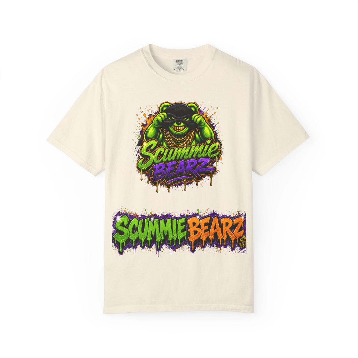 Unisex Garment-Dyed T-shirt-MASK LOGO & LIKE STEALING CANDY FROM A BABY-SCUMMIEBEARZ™