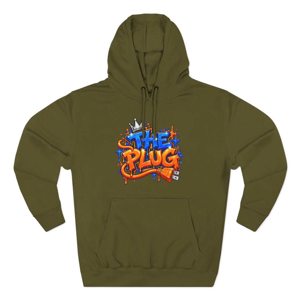 Three-Panel Fleece Hoodie-THE PLUG-SCUMMIEBEARZ™️