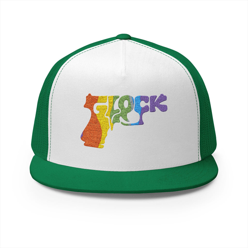 5 Panel Trucker Cap-RAINBOW GLOCK LOGO-SCUMMIEBEARZ™️