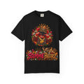 Unisex Garment-Dyed T-shirt-RED CROWN MASK LOGO BAIL BONDS-SCUMMINGBEARZ™