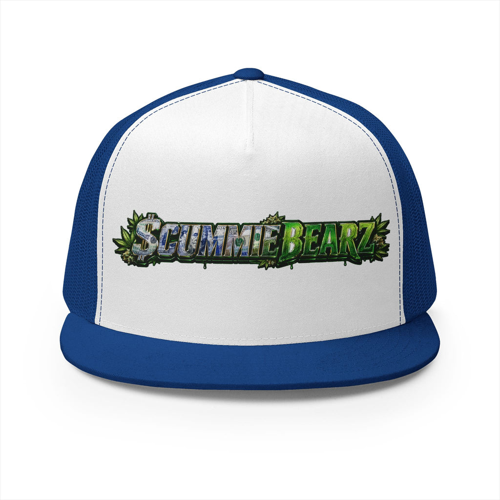 5 Panel Trucker Cap-WEED SCUMMIEBEARZ LOGO-SCUMMIEBEARZ™