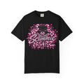 Unisex Garment-Dyed T-shirt-PINK CAMO MASK LOGO GLOCK -SCUMMIEBEARZ™
