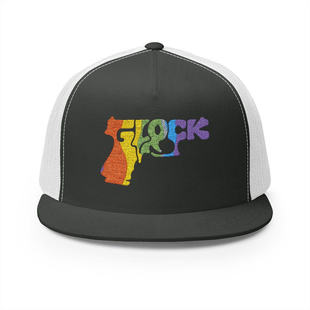 5 Panel Trucker Cap-RAINBOW GLOCK LOGO-SCUMMIEBEARZ™️