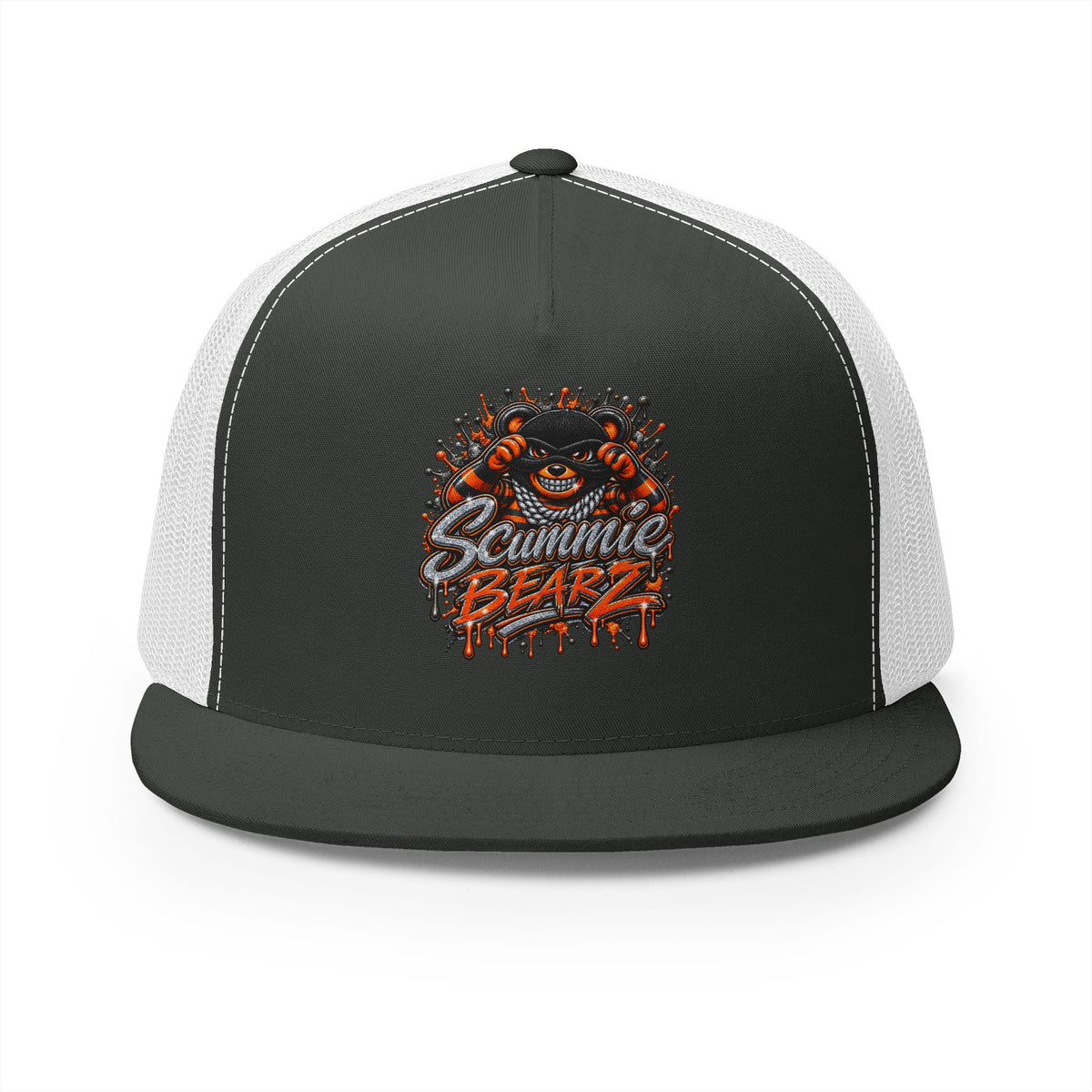 5 Panel Trucker Cap-LOCKED UP MASK LOGO-SCUMMIEBEARZ™