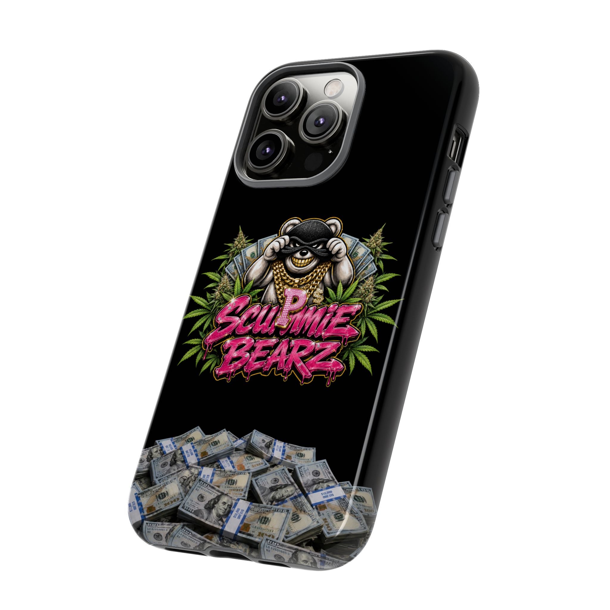SCUMMIEBEARZ P.M.W. (P***y Money Weed) Logo Tough Cases