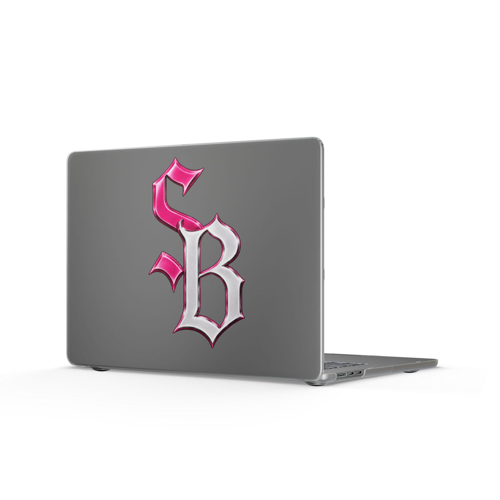 Matte MacBook Cases-PINK/SILVER SB LOGO-SCUMMIEBEARZ™️