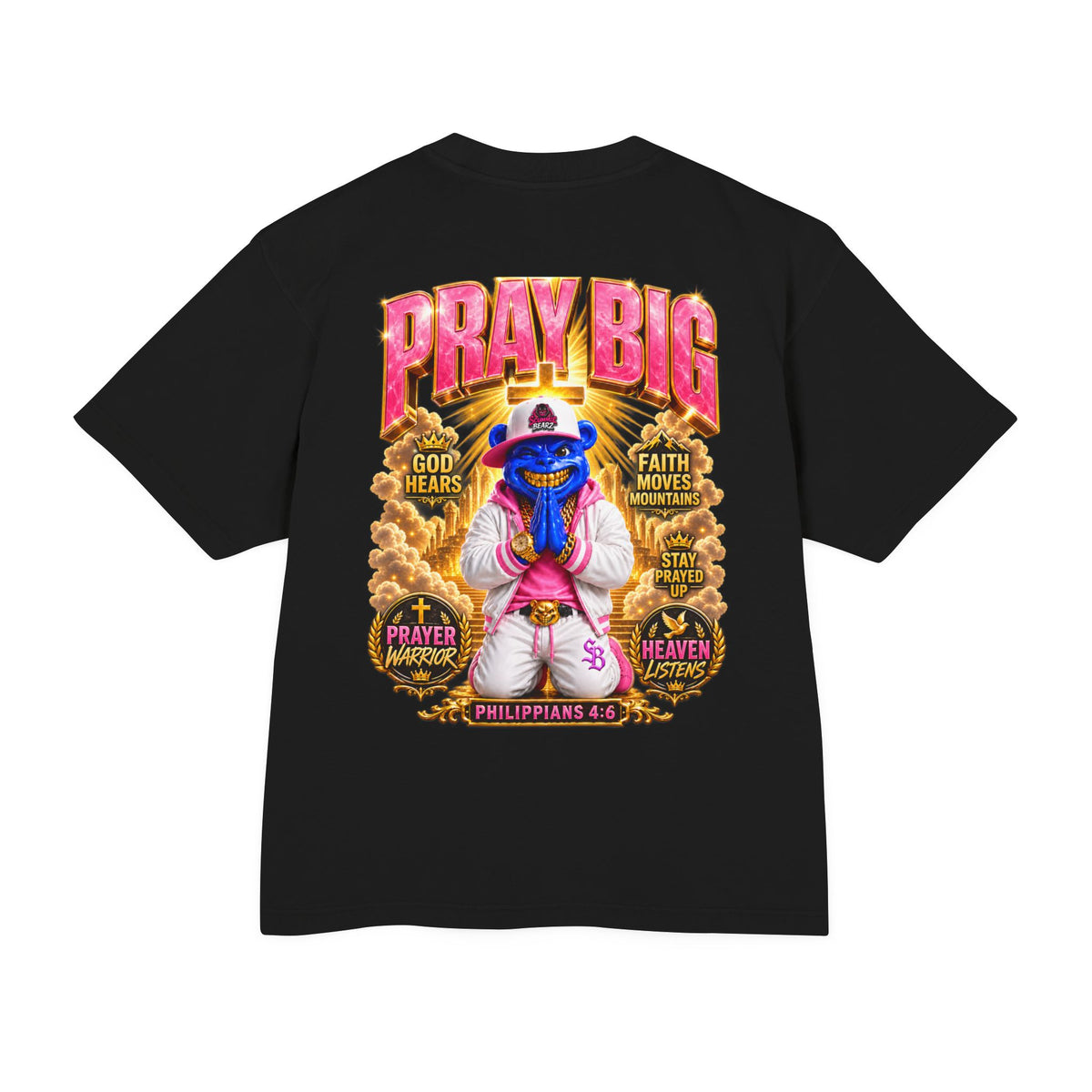 Unisex Urban Heavy Tee PRAY BIG™ | CHRISTIAN STREETWEAR TEE-SCUMMIEBEARZ™️