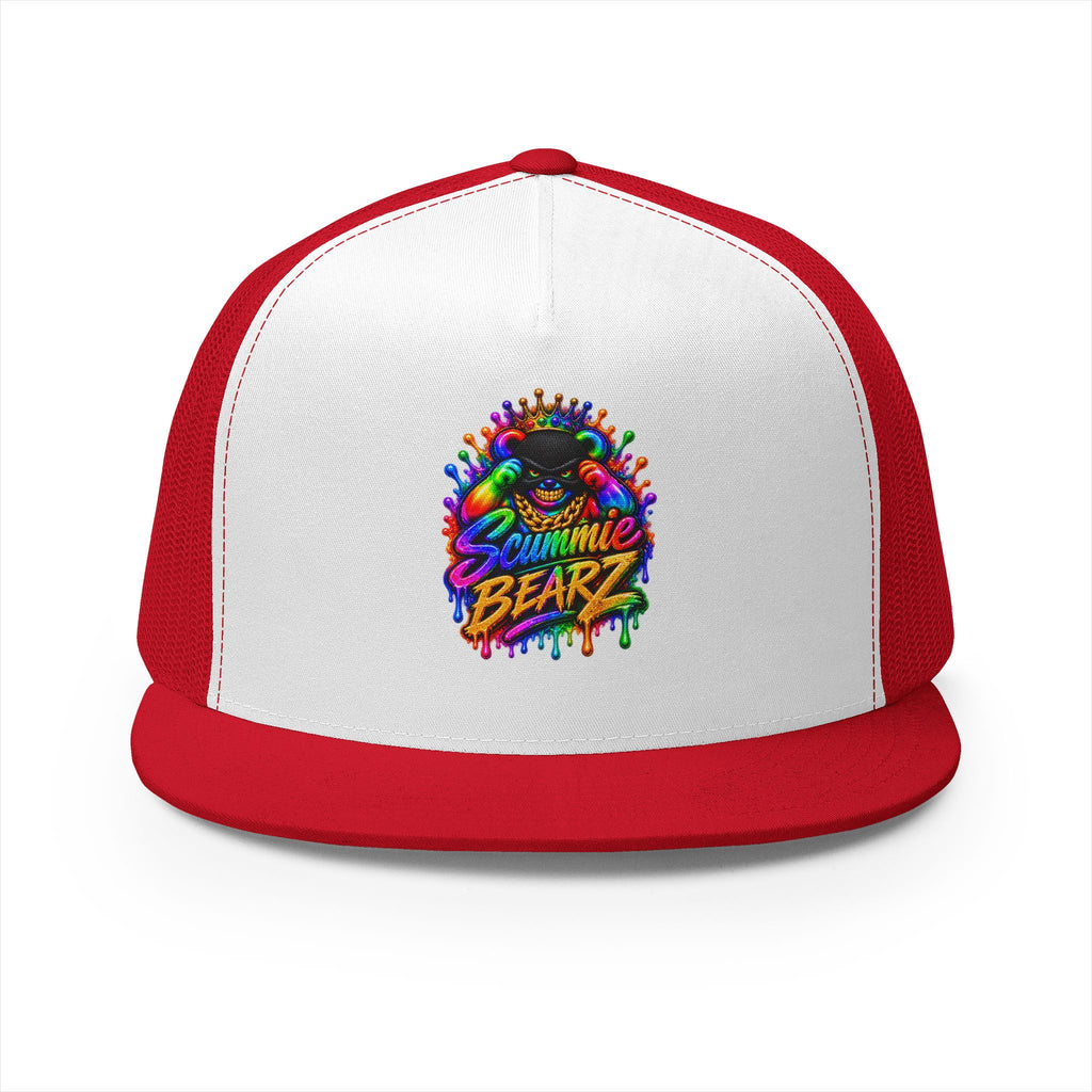5 Panel Trucker Cap-RAINBOW MASK LOGO-SCUMMIEBEARZ™
