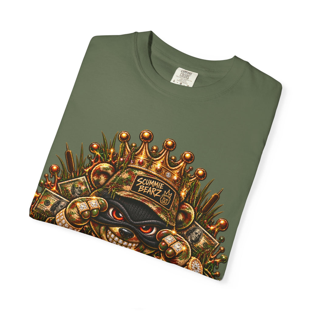 Unisex Garment-Dyed T-shirt-HILLBILLY CAMO GLOCK -SCUMMIEBEARZ™