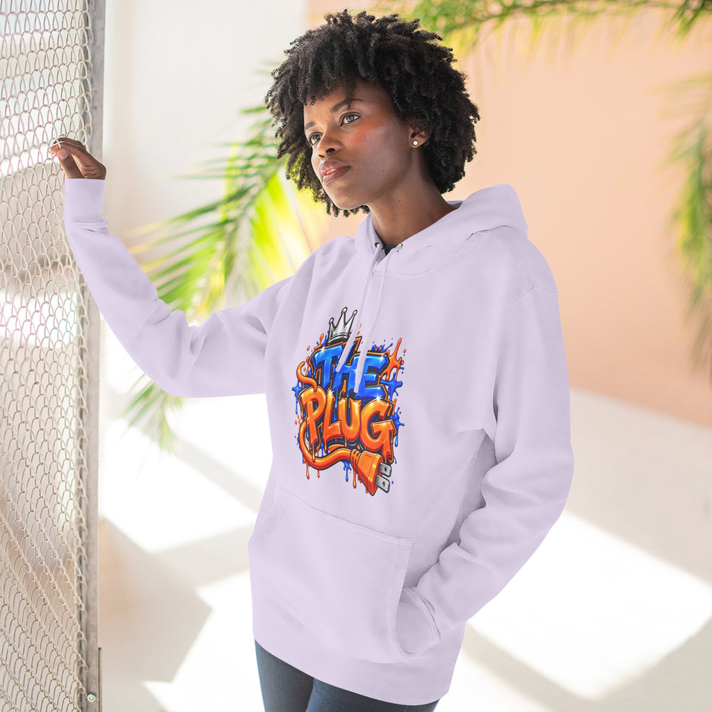 Three-Panel Fleece Hoodie-THE PLUG-SCUMMIEBEARZ™️