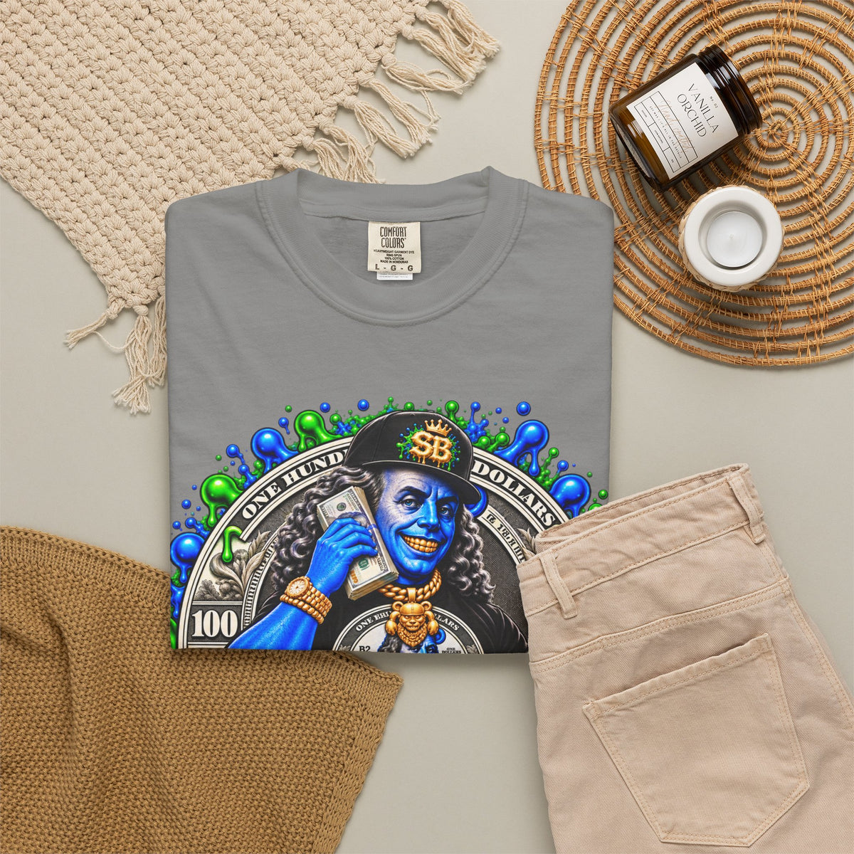 Comfort color 1717- "Paper Chaser" Graphic T-Shirt wha-SCUMMIEBEARZ™️