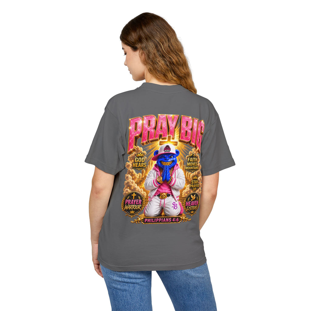 Unisex Urban Heavy Tee PRAY BIG™ | CHRISTIAN STREETWEAR TEE-SCUMMIEBEARZ™️