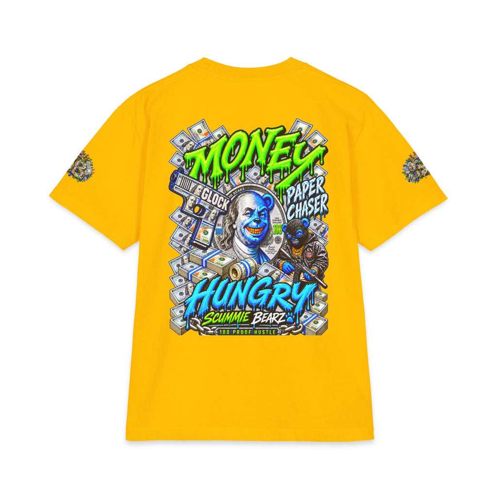 Money Hungry — Alternate Layout | SCUMMIEBEARZ™ Shaka Wear Heavyweight Tee