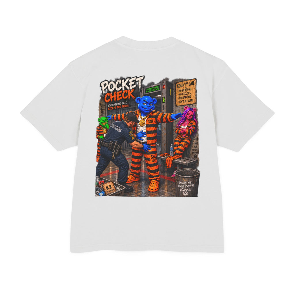 Unisex Urban Heavy Tee-POCKET CHECK-LOCKED UP-SCUMMIEBEARZ™️
