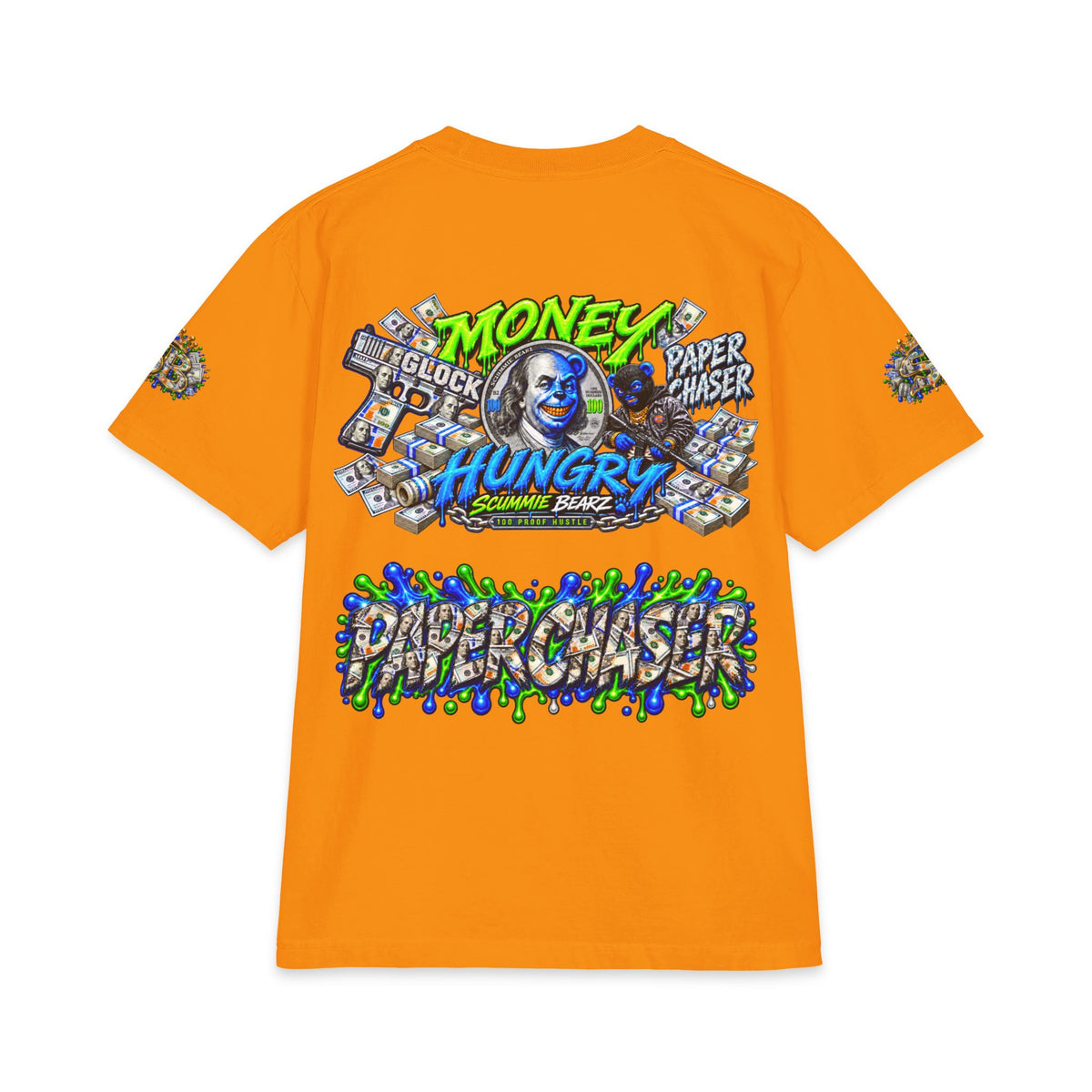 Money, Hungry Green Remix | SCUMMIEBEARZ™ Shaka Wear Heavyweight Tee