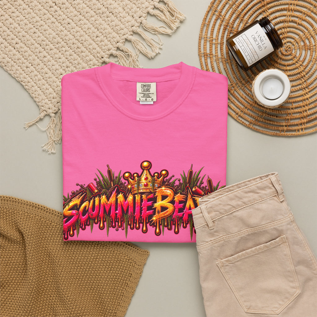 Unisex Garment-Dyed T-shirt-BABE I THINK I GOT A MONSTER-SCUMMIEBEARZ™️