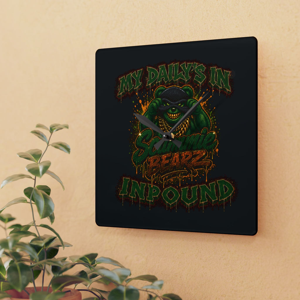 Acrylic Wall Clock-My Daily’s in Impound