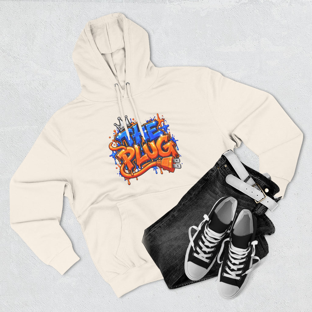 Three-Panel Fleece Hoodie-THE PLUG-SCUMMIEBEARZ™️