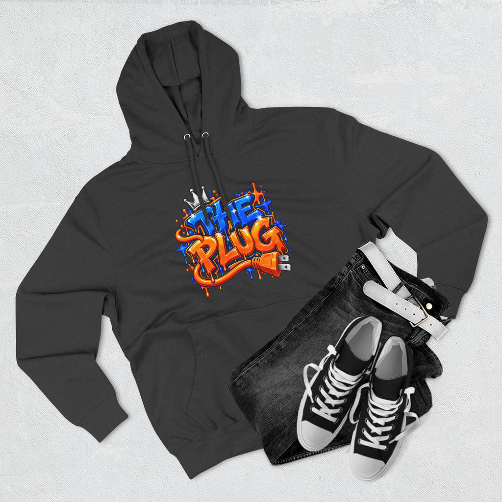 Three-Panel Fleece Hoodie-THE PLUG-SCUMMIEBEARZ™️