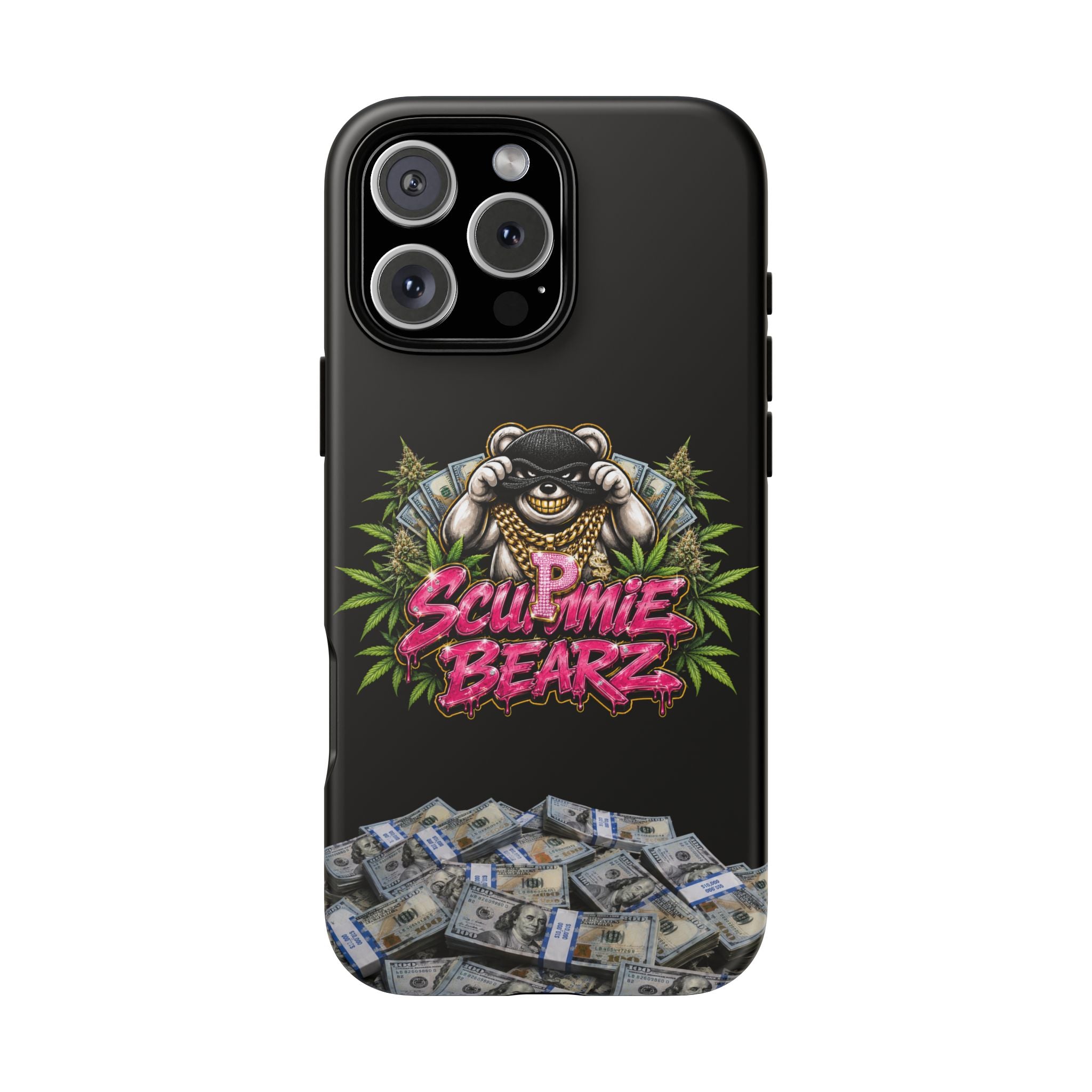 SCUMMIEBEARZ P.M.W. (P***y Money Weed) Logo Tough Cases