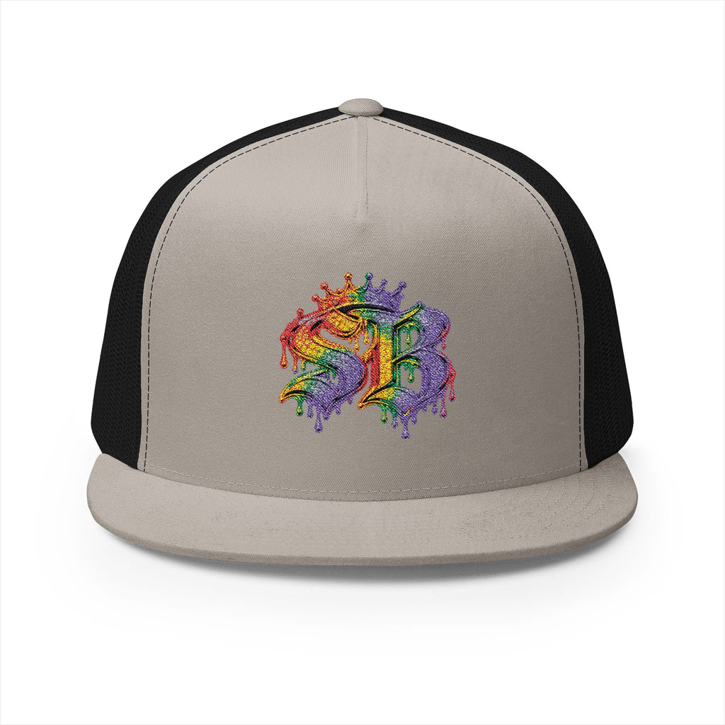 5 Panel Trucker Cap-RAINBOW SB LOGO-SCUMMIEBEARZ™️