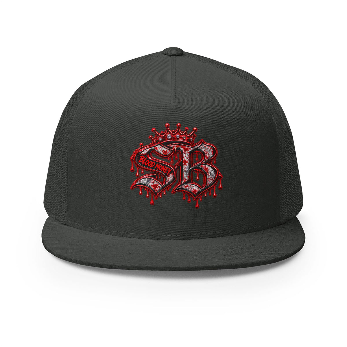 5 Panel Trucker Cap-RED/SILVER SB LOGO-SCUMMIEBEARZ™