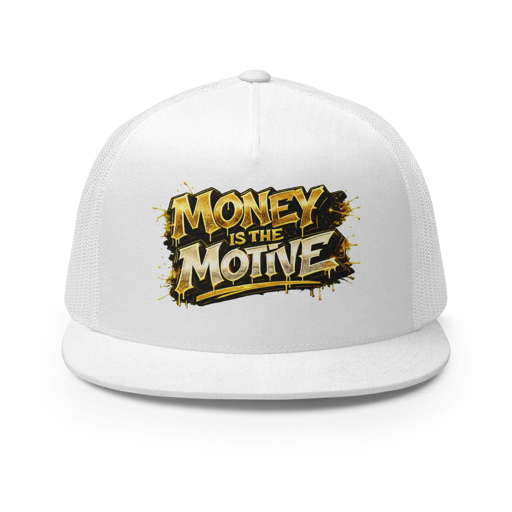 5 Panel Trucker Cap-GOLD MONEY IS THE MOTIVE-SCUMMIEBEARZ™