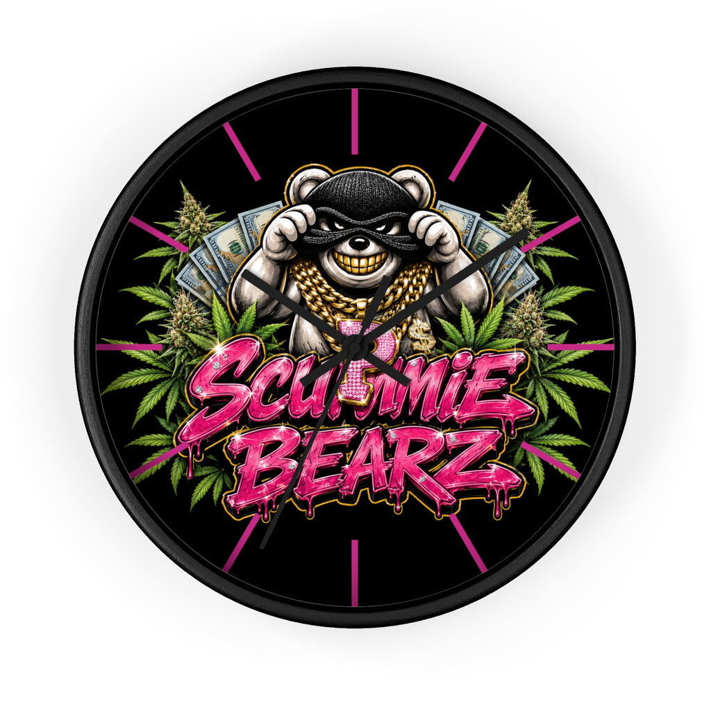 Wall Clock-Weed Logo-SCUMMIEBEARZ™️